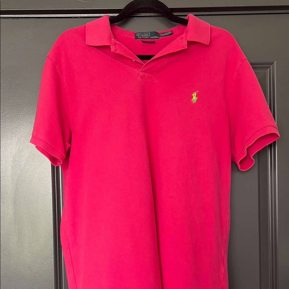 Polo by Ralph Lauren Pink Polo Shirt Iconic Style